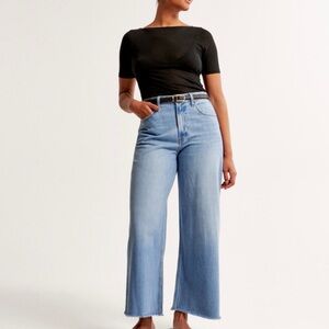 Abercrombie crop wide leg